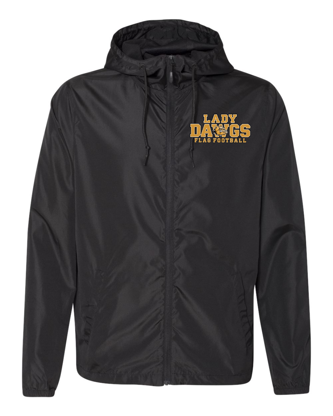 "Bulldawgs Flag Football" Windbreaker