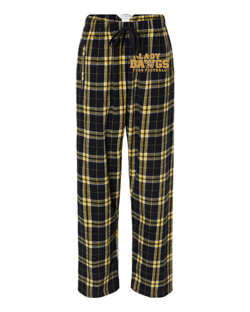 "Bulldawgs Flag Football" Flannel Pants