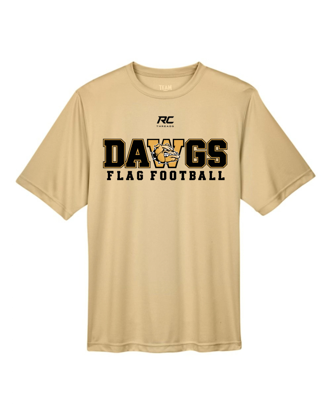 "Bulldawgs Flag Football" Short Sleeve Dri Fit T Shirt